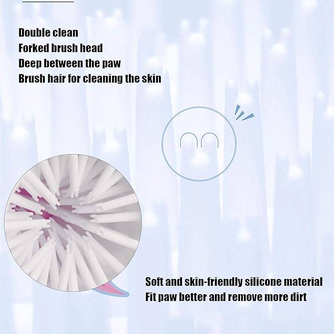 Dog Paw Washer Cup, Protable Safe and Non_rritating Dog Paw Washer Feet Cleaner for Dog for Dogs for Paws(pink)