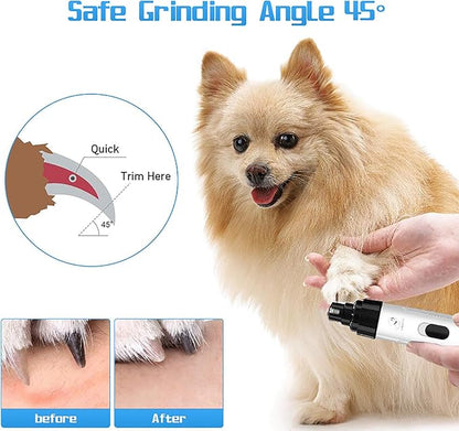 Silent Grind Pro for Dogs, SilentGrind Pro, Silent Grind Pro Dog Nail Trimmer, New Electric Dog Nail Clippers for Dog Nail Grinders Rechargeable, Pet Poochie Nail Grinder, Pet Paws Grooming Tool (1PC)