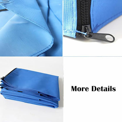 Dog Crate Cover Waterpoof Blue Pet Kennel Covers for Puppy Cat Indoor Outdoor Fit for 1 Door Wire Crate, 24.02x16.14x20.47 Inch