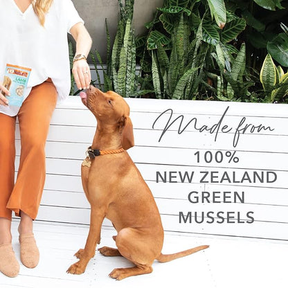 K9 Natural, Freeze-Dried Single Ingredient Dog Treats, High-Value, Low-Calorie Protein Bites for Active Dogs, Healthy Dog Training Treats, Grain-Free Reward, Green Mussles, 1.76oz (Pack of 2)