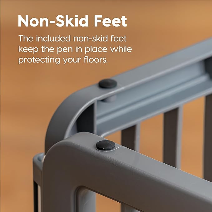 IRIS USA Puppy Playpen Dog Playpen Fence Enclosure with Dog Gate Door - Indoor Pet Playpen - 4 or 8 Panel