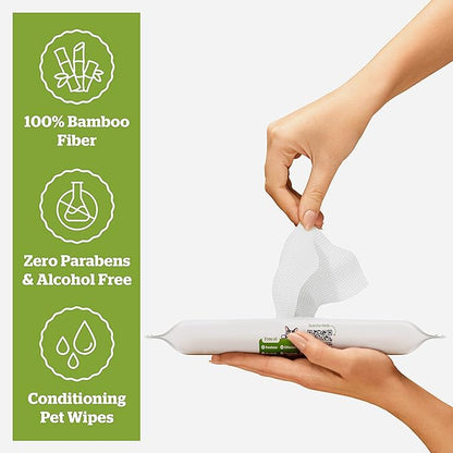 Pogi_ Dog Wipes Travel Packs  Hypoallergenic Pet Wipes for Paws, Body & Butt  Cleaning & Hydrating, Fragrance Free, 240-Count