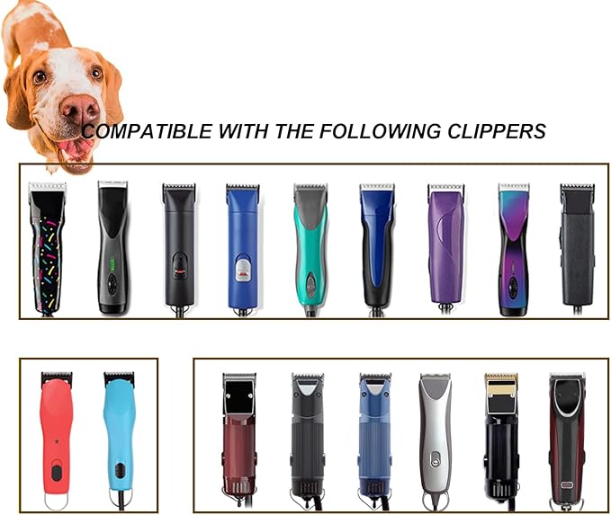 4 Skip Tooth Detachable Pet Dog Grooming Steel Blades,Compatible with Andis,Oster A5,Wahl KM10 Series Clippers,Cut Length 3/8-Inch (9.5mm)ï¼1 Pack