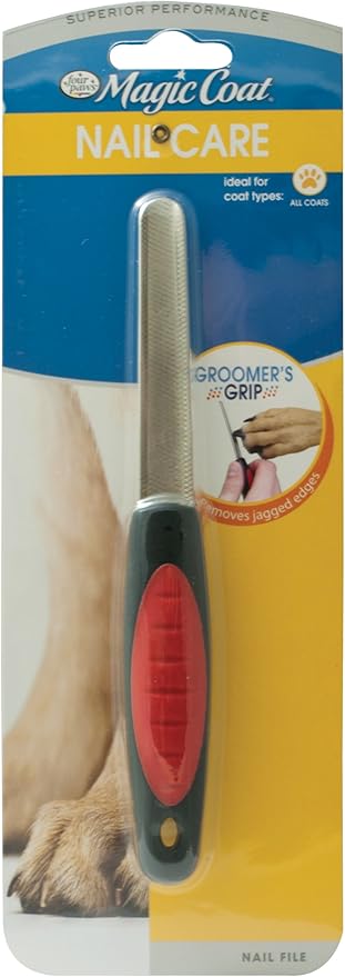 Four Paws Magic Coat Groomer's Grip Dog Nail File, Black