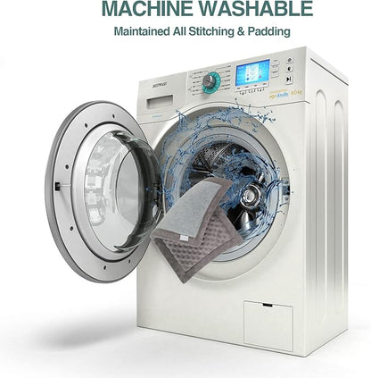 Dog Crate Pad 24x17 inch Gray Memory Foam Dog Bed Mat for Small Dog Cat Grey Washable Puppy Sleeping Bed Anti Slip