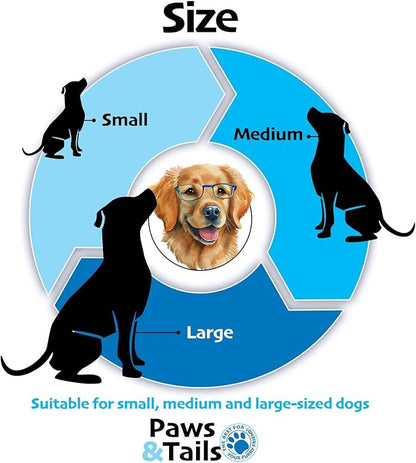 PAWS&TAILS Premium All-Natural Pig Ears for Dogs - Joint Health Support, Thick-Cut - High-Protein, Low-Fat Treats for Dental Hygiene - No Additives or Preservatives. (12, Natural Whole Pig Ears)