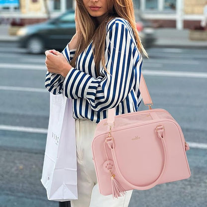 Dog Purse Carrier for Small Dogs, Pet Carrier Tote with Treat Pouch, Breathable Soft-Sided Pet Bag with Adjustable Safety Tether Strap, Pet Carrier Purse for Small Medium Dog Cat,S