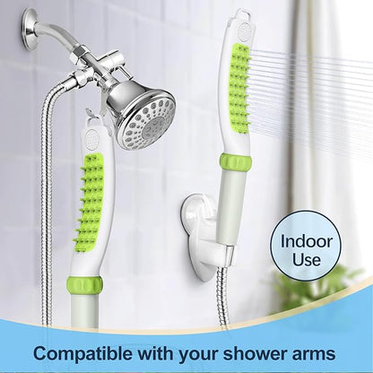 Dog Shower Attachment, Sprayer, Grooming and Scrubber in One for Washing, Deshedding, Massage, Indoor/Outdoor Pet Bath Brush, Dog Bath Supplies, Dog Shower Head