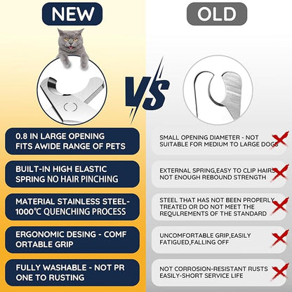Dog Nail Trimmers Premium Sharp & Safe Dog Nail Clippers Stainless Steel Material Built-in Spring Cat Nail Clipper Cut Nail Like Butter Nail Clippers for Dogs with Nail File and Whetstone