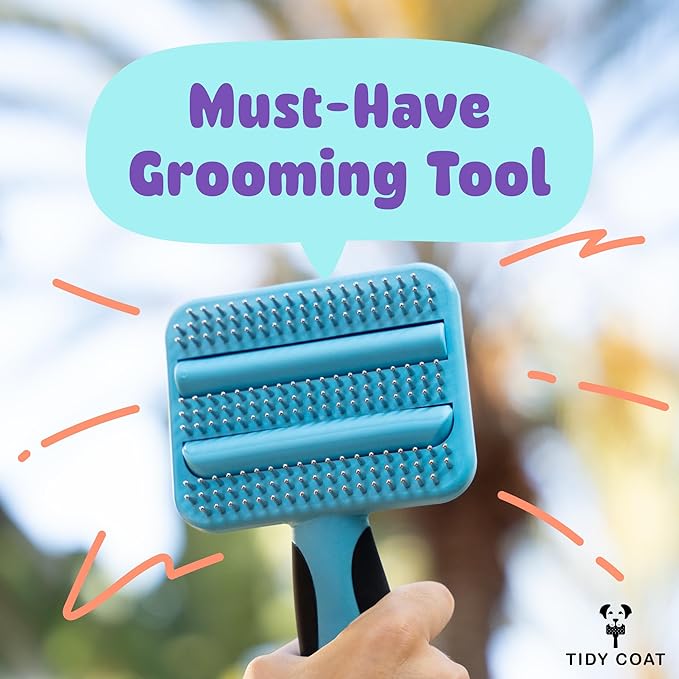 Tidy Coat Wet Wipe Dog Brush, Dog Grooming, Dog Accessories,