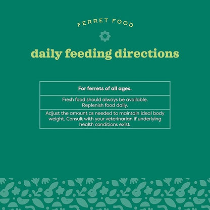 Oxbow Animal Health Oxbow Essentials Ferret Food, Vitamin & Mineral Rich Formula for Ferret, High Protein Food & High Fat, Small Animal Pet Products, Made in USA, 4 lb Bag