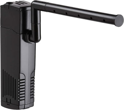 NICREW Aquarium Internal Filter, Submersible Power Filter with Multiple Function, Aeration System with Sponge Filter for Fish Tanks 10-20 Gallon, 100 GPH, 7W