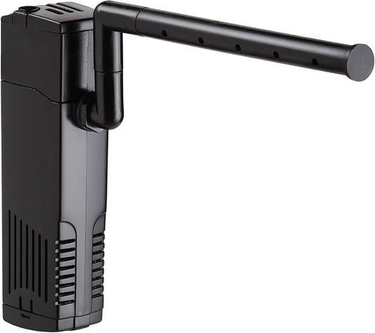 NICREW Aquarium Internal Filter, Submersible Power Filter with Multiple Function, Aeration System with Sponge Filter for Fish Tanks 10-20 Gallon, 100 GPH, 7W