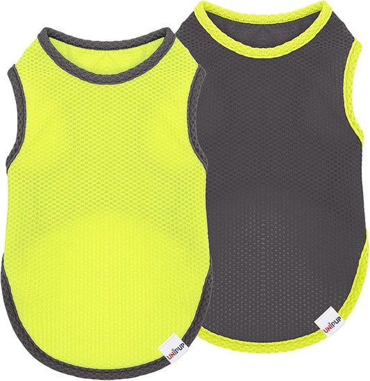 2 Pack Cooling Shirts for Dogs, Lightweight Mesh Breathable Dog Clothes for Medium Dogs Boy Girl,Sleeveless Sun Protection Shirts for Dog&Cat Puppy Vest Pet Apparel