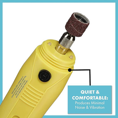 CONAIRPROPET Dog & cat Nail Grinder Cordless for Professional Grooming at-Home with LED Lights and Attachments Included