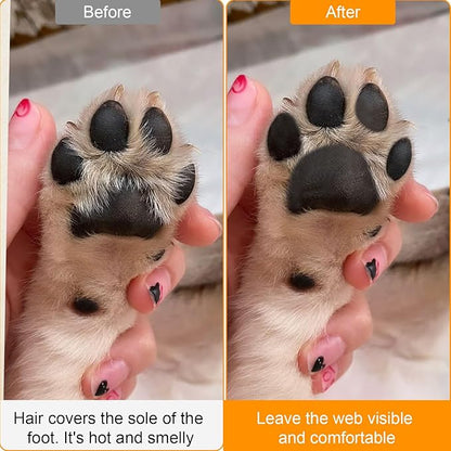 Dog Paw Trimmer, Saffory Trimmer with LED Light for Precision Trimming, Pet Electric Shaver for Small Cats, Dogs Paw Hair, Ears, Face, Rump and Eyes Grooming Kit