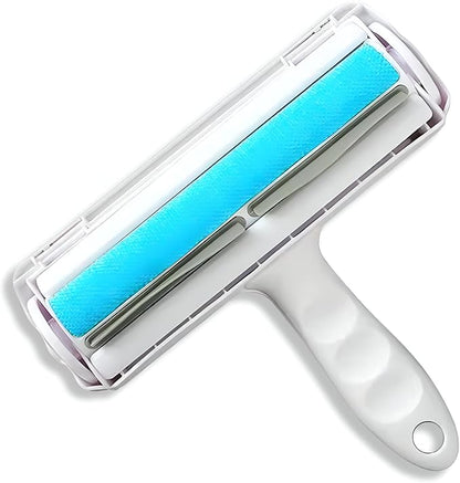 Portable Pet Hair Remover | Reusable Lint Roller for Cat and Dog | Hair Remover for Furniture, Couch, Carpet, Clothing, Seat and Bedding (Blue)