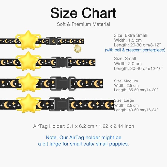 Airtag Dog Collar, Dog Collar for Large Dogs, Dog Collars for Medium Dogs, Dog Collars for Small Dogs with AirTag Holder Case, Dog GPS Tracker Collar (Pink, Small)