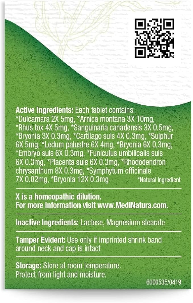 MediNatura T-Relief Pet Arthritis Relief Arnica +12 Powerful Natural Homeopathic Medicines Help Ease Hip & Joint Pain Soreness & Stiffness for Dog & Cat - 90 Tablets