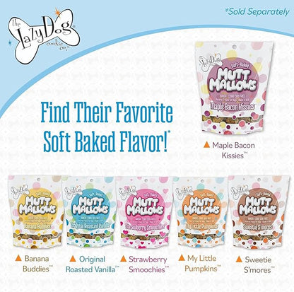 The Lazy Dog Cookie Co. Mutt Mallows Soft Baked Dog Treats, Wheat, Corn & Soy Free, Baked in The USA, 5 oz Cost Saving Variety Bundle (Pack of 3)