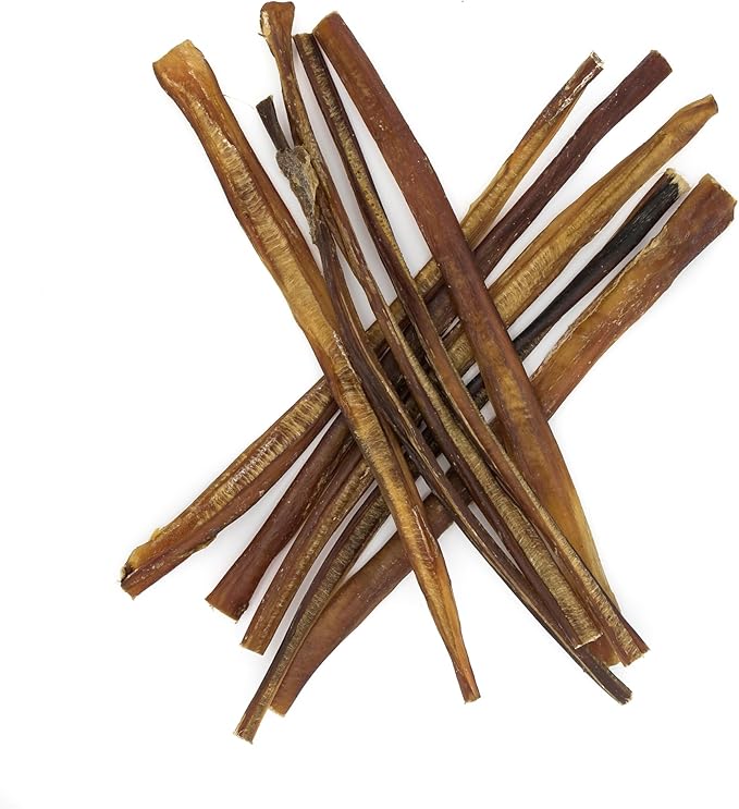 Best Bully Sticks 12 Inch Thin Bully Sticks for Dogs - 100% Natural Grain and Rawhide Free Bully Sticks for Small Dogs, Puppies, Senior Dogs | 24 Pack