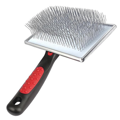 Extra Long Slicker Brush  Dog Brush for Shedding & Grooming, Detangler & Dematting Comb for Long-Haired Dogs, Doodles & Cats, Self-Cleaning Pet Brush (Style)