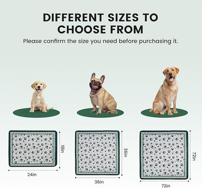 Gardner Pet Washable Dog Pee Pads,18'' x 24'' Non Slip Dog Mats with Great Urine Absorption, Reusable Puppy Pee Pads for Potty Training - 2 Pack