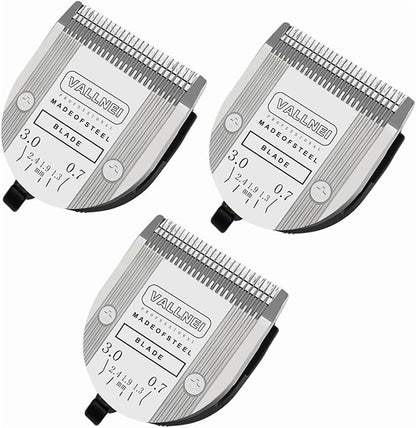 3 Pack Detachable Adjustable Pet Dog Grooming Clipper 5-in-1 Blade Compatible with WAHL Professional Animal Blade Arco, Bravura, Chromado, Creativa, Figura, and Motion Pet, Dog, and Horse Clippers