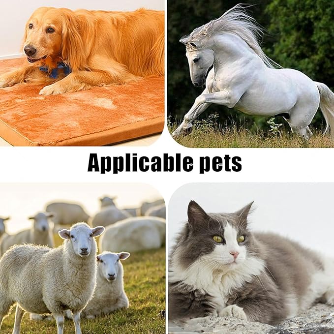 10W Wide Blades for Dog Grooming Blades Compatible with Andis Dog Clippers Blades,Dog Clipper Blades Compatible with Oster A5,Wahl km10 Dog Clippers for Horse Dog Cat Animals