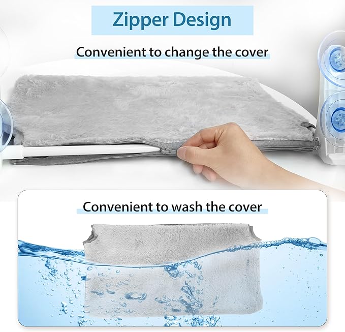 L&W BROS. Cat Window Perch Indoor Foldable Hammock with 4 Updated Suction Cups Easy to Assemble for Heavy Large Cats (M 1Pc)