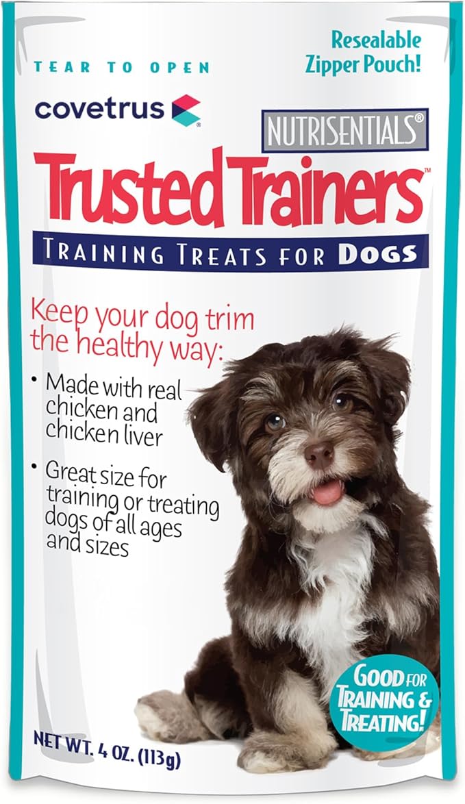 NutriSentials Trusted Trainers Training Treats for Dogs - Soft Dog Treats for Small, Medium & Large Dogs - Chicken Flavor - 5 Pack - 4 oz