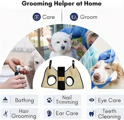 2025 2-in-1 - Dog Grooming Hammock - Dog Sling - Dog Grooming Harness - Dog Slings for Small Dogs - Dog Hammock for Nail Trim - Dog Carrier Sling - Cat Grooming Hammock - Dog Sling Carrier - Pet Sling
