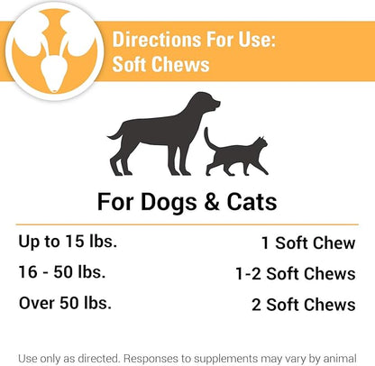 Vet Classics Cranberry Comfort Urinary Tract Pet Supplement for Dogs, Cats – Maintains Dog Bladder Health, Cat Bladder Control – Pet Supplements for Incontinence – 120 Soft Chews