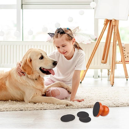 Dog Nail File with 5pcs Sandpaper, Solid Wooden Dog Nail Scratcher Grinder Digger Dog Nail File Scraper, Dog Scratch Board Pad for Dogs Nails