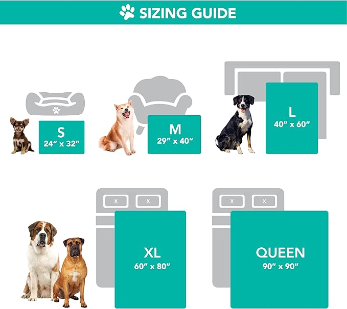 PetAmi Waterproof Dog Blanket for Medium Large XL Dog Puppy Cat Throw for Couch Cover Leakproof Protection, Sherpa Fleece, Reversible Soft Washable 80x60 Taupe Taupe