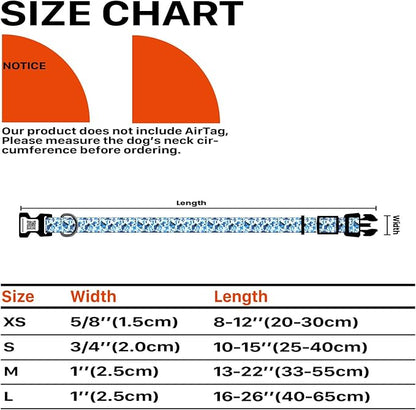 Reflective Dog Collars for Medium Dogs Soft Nylon Camo Blue Sized S