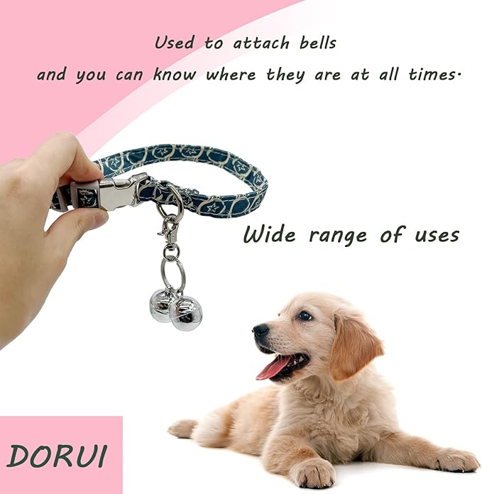 Dog Tag Clips 2 Pack Easy Change for Pet ID Tag Quick Clips Small Medium Large Dogs and Cats Collars|Silver|