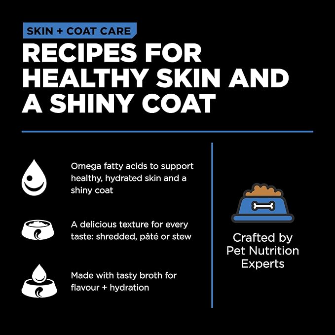 Go! Solutions Skin + Coat Care, Wet Dog Food Shredded, Chicken Recipe with Grains for Sensitive Skin, 12.5 oz