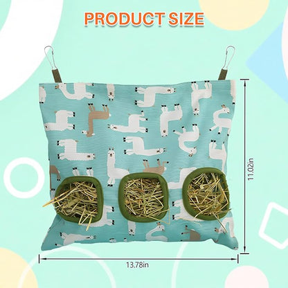 3 Pcs Rabbit Hay Feeders, The Suspended Three-Hole Guinea Pig Hay Feeder, are Widely Applicable to Animals Such as Rabbits, Guinea Pigs, Chinchillas, Hamsters