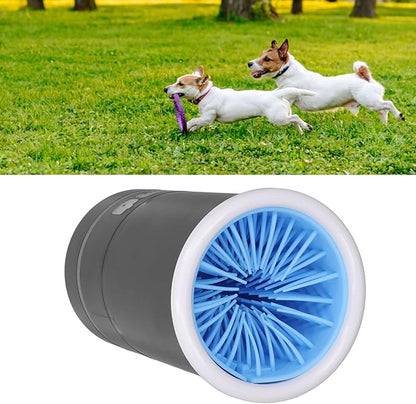 Dpofirs Pet Washer, Automatic USB Rechargeable Soft Brushes Portable Dog Foot Cleaner for Small Medium Dogs