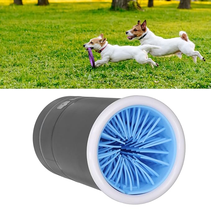 Dpofirs Pet Washer, Automatic USB Rechargeable Soft Brushes Portable Dog Foot Cleaner for Small Medium Dogs
