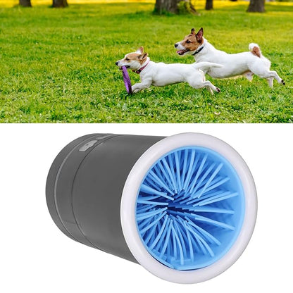 Dpofirs Pet Washer, Automatic USB Rechargeable Soft Brushes Portable Dog Foot Cleaner for Small Medium Dogs