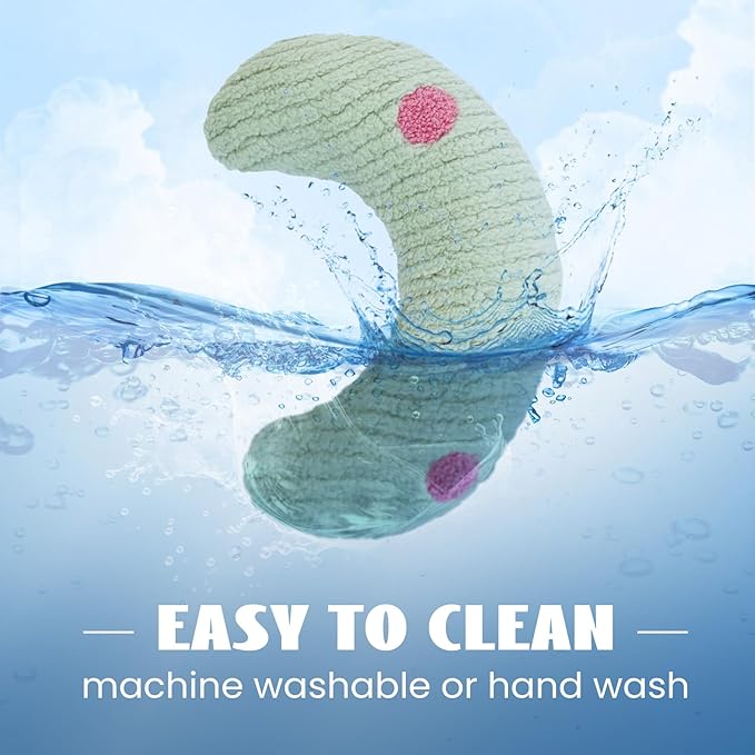 T'CHAQUE Cat Pillow, Dog Neck Pillow Anxiety Relief, Comfort Cat Pillows for Indoor Catsï¼ Ultra Soft Dog Calming Pillow Bed, Half Donut Cuddler Sleeping Improve Pillow Pet for Upper Spine Support