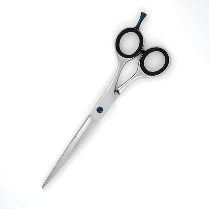 6.5" Professional Pet Grooming Scissors with Blue Screw Bright Polish Finish