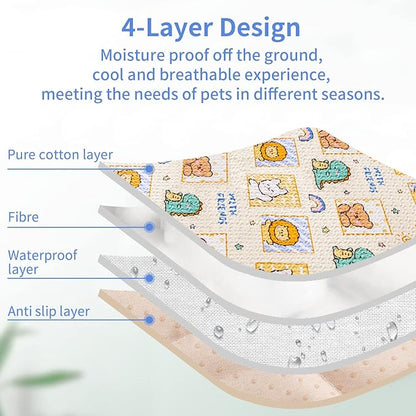 Dog Playpen Mat Crate Mat Puppy Pads,Fits 24 Inch 8 Panels Regular Octagon Pet Playpen [PLAYPEN Not Included!] Reusable Washable Whelping Pet Mattress Pads Pet Training Pads for Playpen, Crate, Kennel