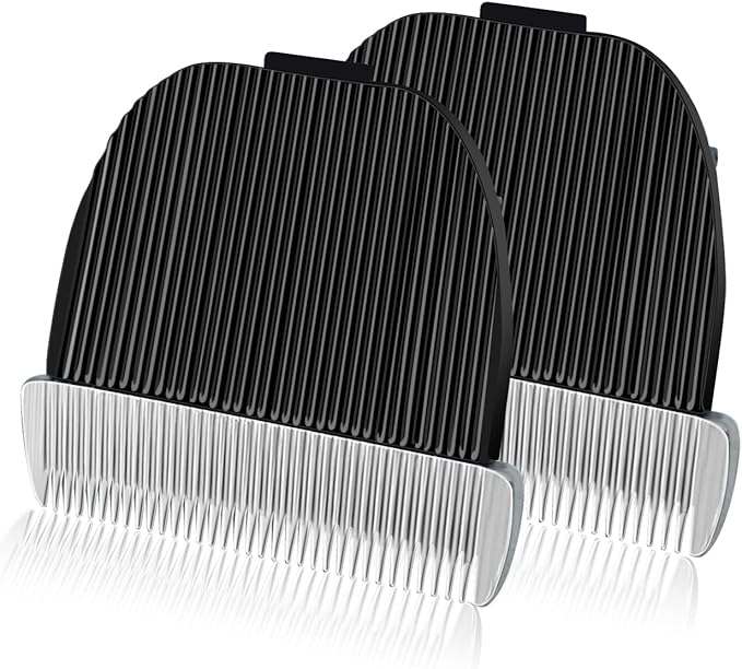 2 Pack Replacement Blade Compatible with oneisall Low Noise Dog Clippers, Made of Ceramic Blade & Stainless Steel Blade
