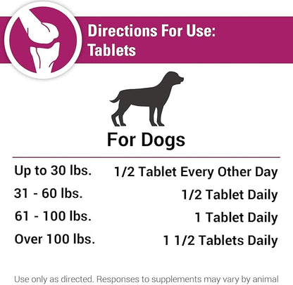 Vet Classics Re-Flex Ultra Extra-Strength Joint Support Dog Supplement  Includes MSM, Creatine, Glucosamine, Green Lipped Mussel  Supports Healthy Dog Joints  Chewable Tablets 120 Ct.