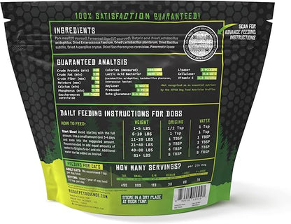 ROGUE PET SCIENCE Origins 5-in-1 Dog Supplement - Powdered Food Topper w/Natural Heirloom Pork Protein- Supports Healthy Digestion, Skin, and Coat - Helps Reduce Itching & Joint Inflammation (2 lbs)
