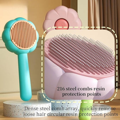 3PCS Cat Brush with Release Button,Dog Brush,Cat Brush Dog Brush for Shedding Grooming, Cat Brushes for Indoor Cats, Dog Grooming Brush Pet Brush for Semi-Short to Semi-Long Hair