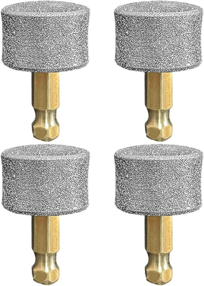 Dog Nail Grinder Replacement Head, 4 Pack Pet Nail Grinder Diamond Tip Replacement Professional Dog Claw Smoothing Grinder Bits, Safe and Painless Replaceable Diamond Nail Grinder Tips